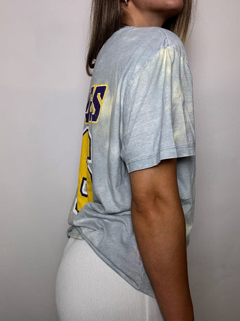 Tee shirt tie &die LAKERS M vintage