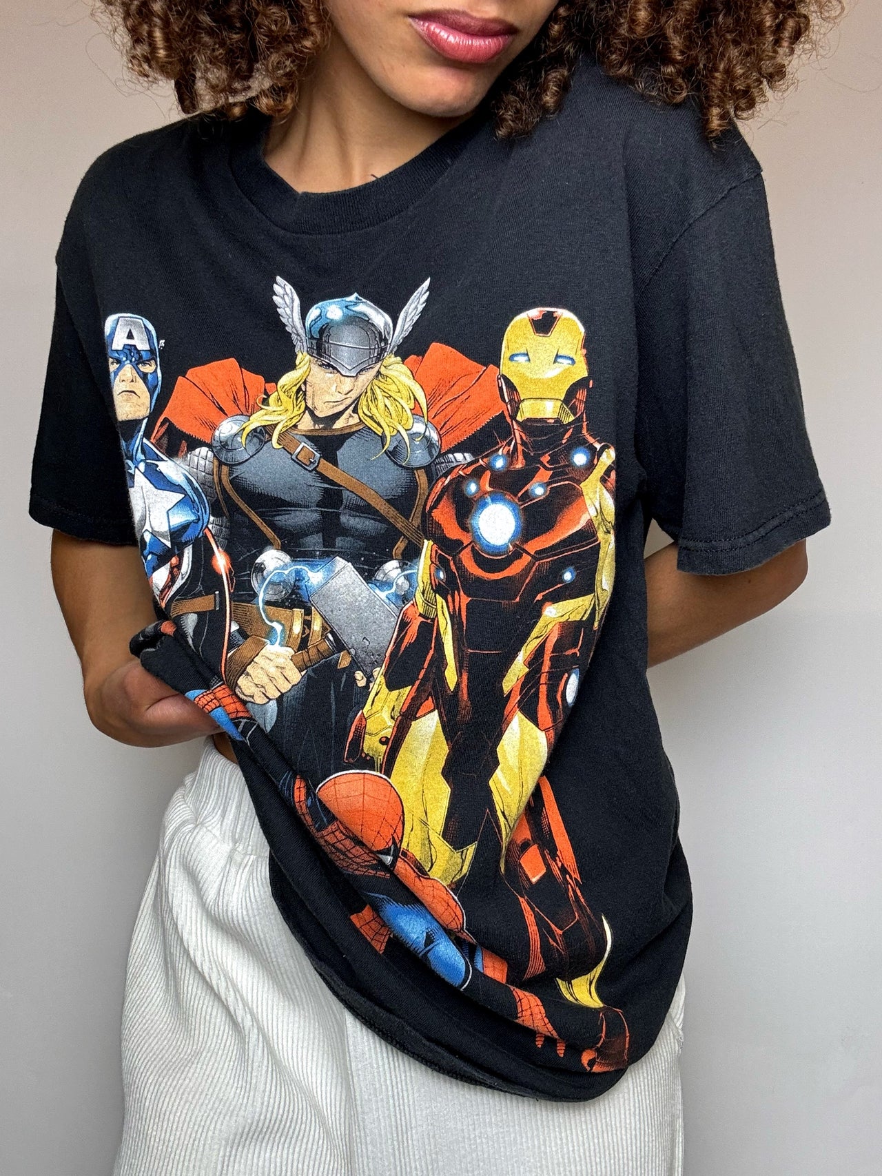 Tee shirt noir MARVEL M vintage
