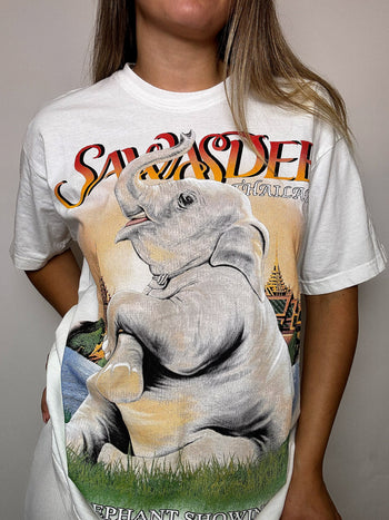 Tee shirt blanc THAILANDE L vintage
