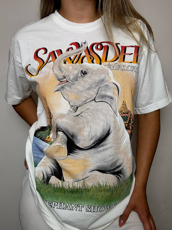 Tee shirt blanc THAILANDE L vintage