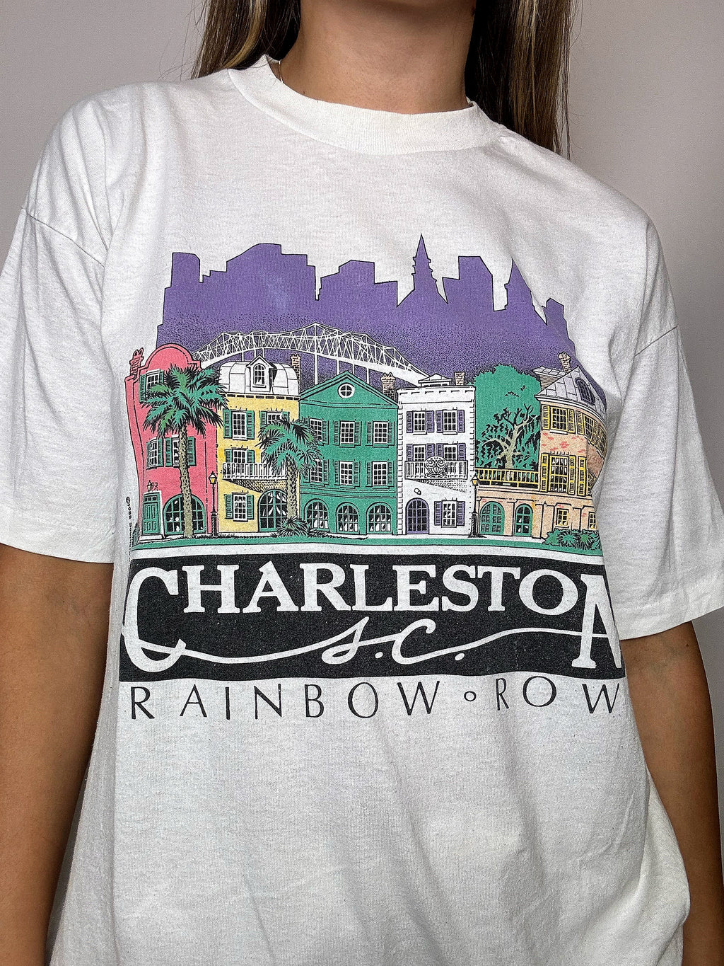 Tee shirt blanc CHERLESTON XL vintage