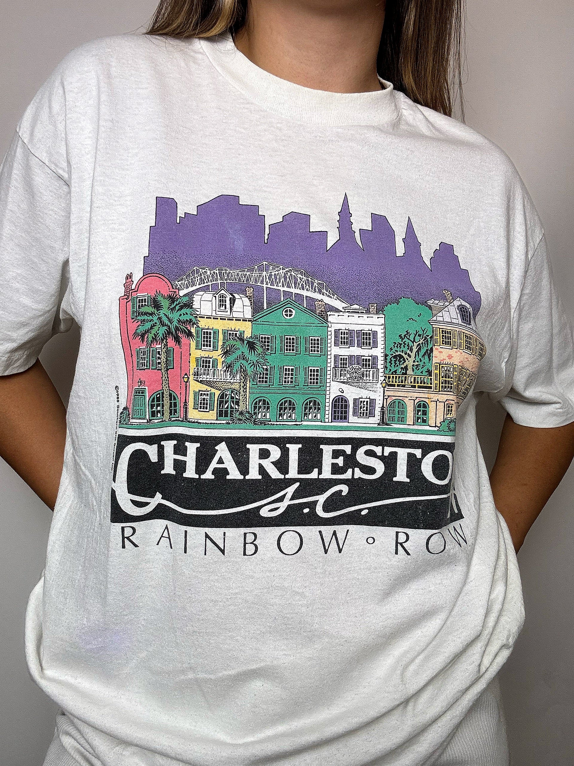 Tee shirt blanc CHERLESTON XL vintage