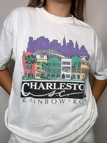 Tee shirt blanc CHERLESTON XL vintage