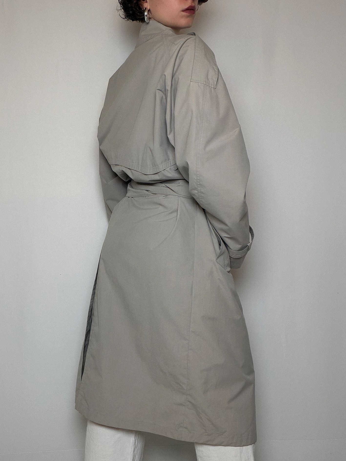 Beigefarbener Trenchcoat M/L Vintage