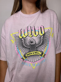 Pink XL vintage printed T-shirt