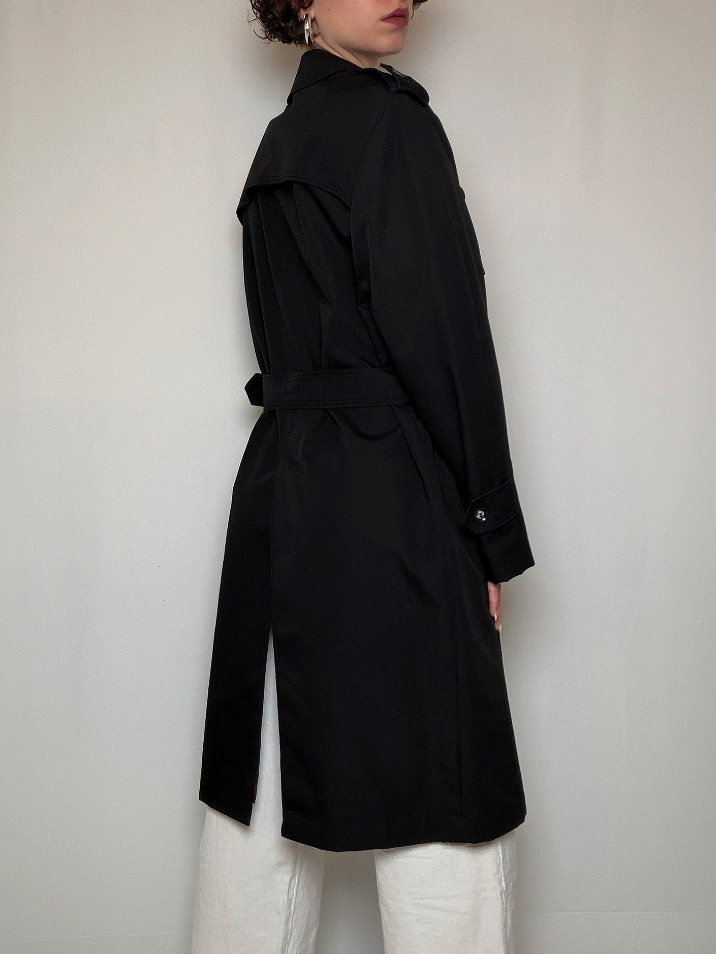 Trench noir L vintage
