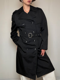 Trench noir L vintage