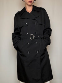 Trench noir L vintage
