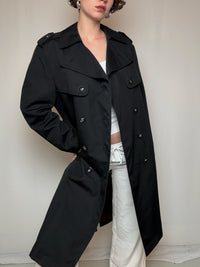 Trench noir L vintage