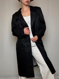 Trench noir L vintage