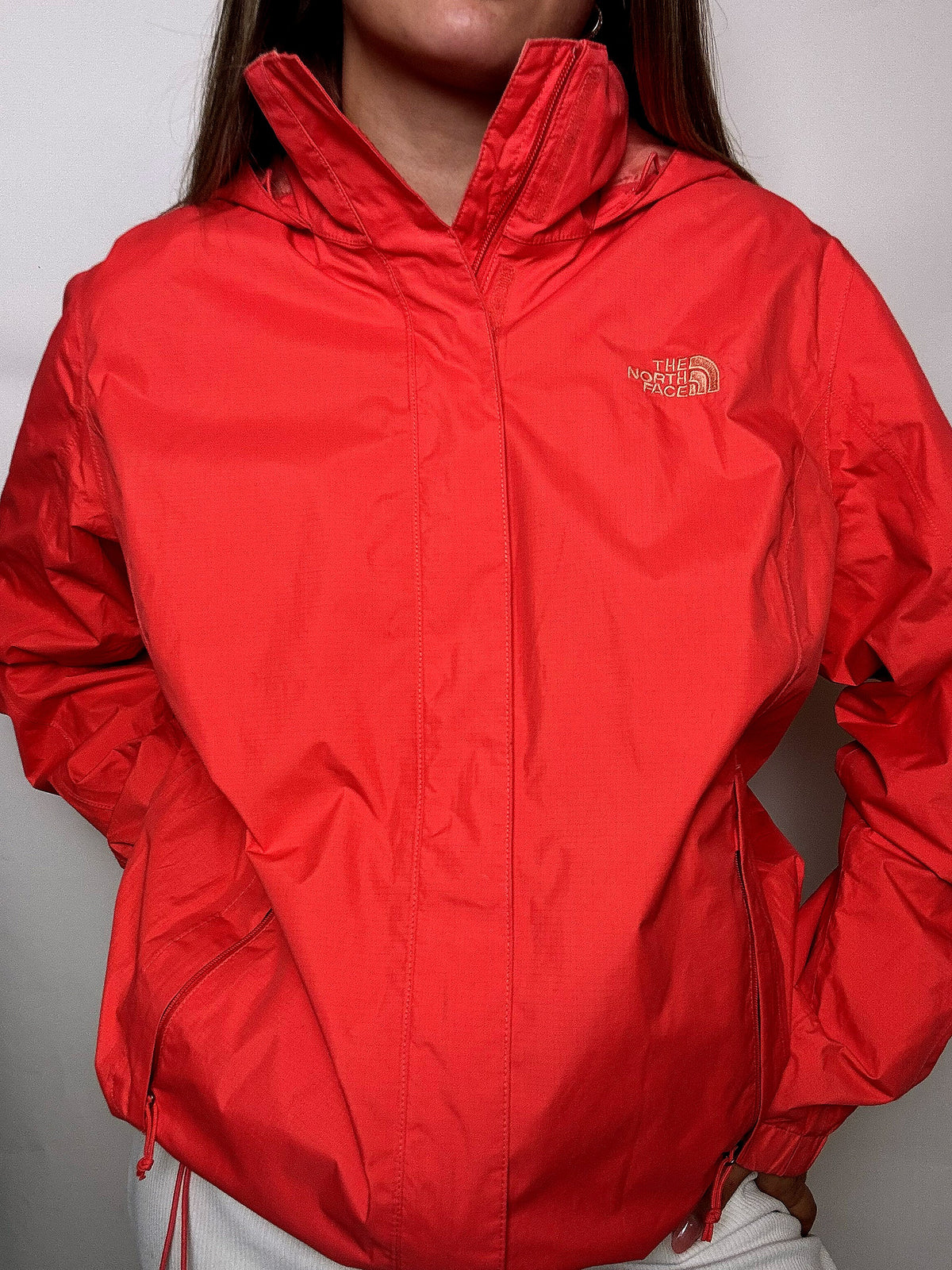 Veste technique corail éclatant THE NORTH FACE XL vintage