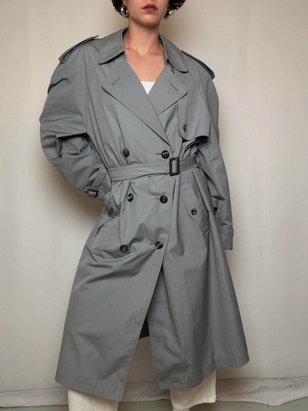Grauer Trenchcoat L/XL Vintage