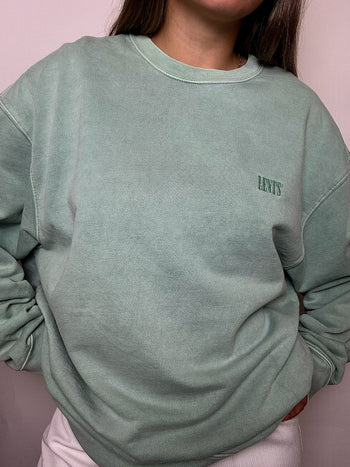 Sweat col rond vert d'eau LEVI'S XL vintage