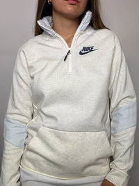 Sweat col cheminée gris NIKE L vintage