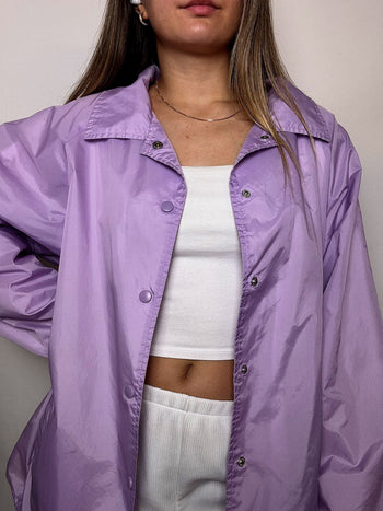Jaquette anti pluie lila 2XL vintage