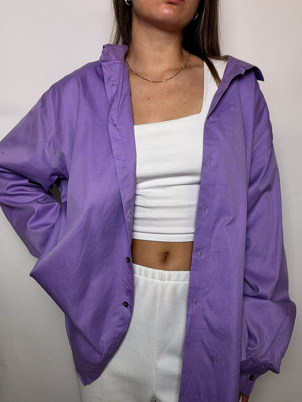 Vintage Calvin Klein XL lila Hemd