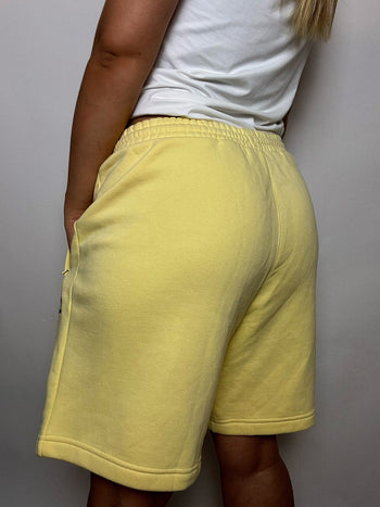 Short jaune en molleton ADIDAS L vintage