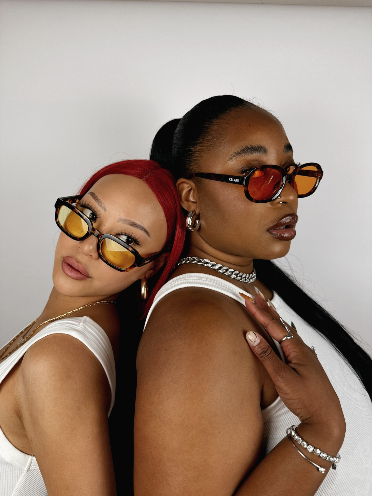 Vintage recycled rectangular tortoiseshell glasses 