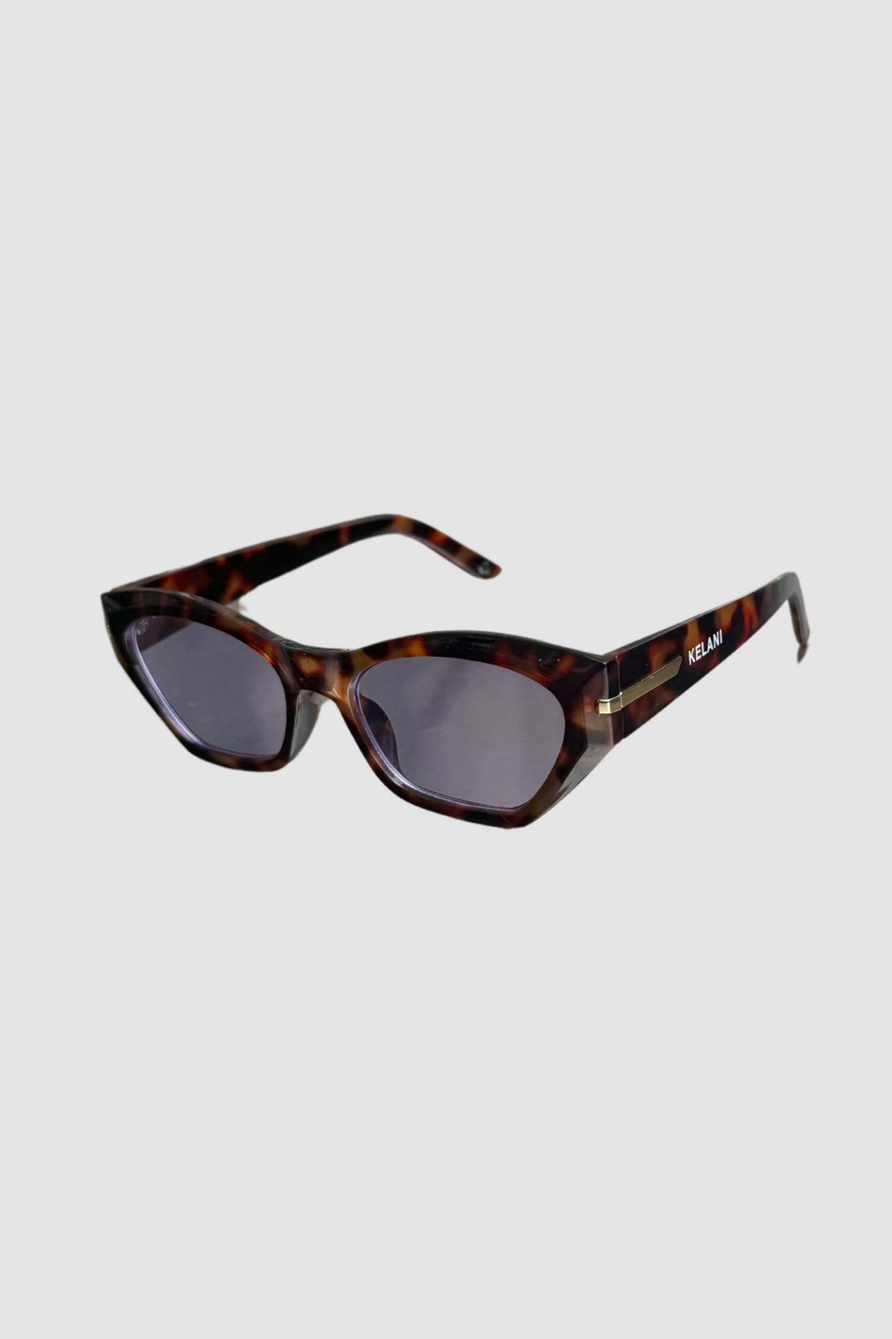 Blue recycled rectangular vintage glasses with blue lenses 