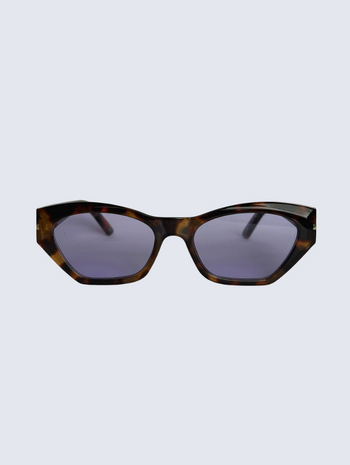 Lunettes recyclées papillon écailles verres violets