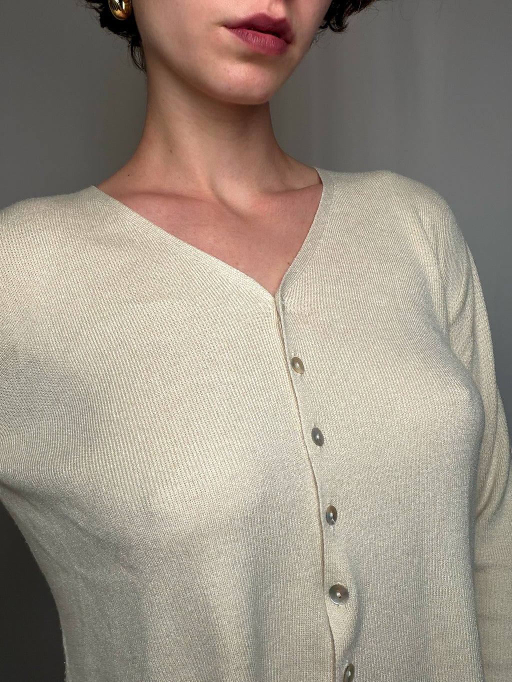 Cardigan Écru M vintage