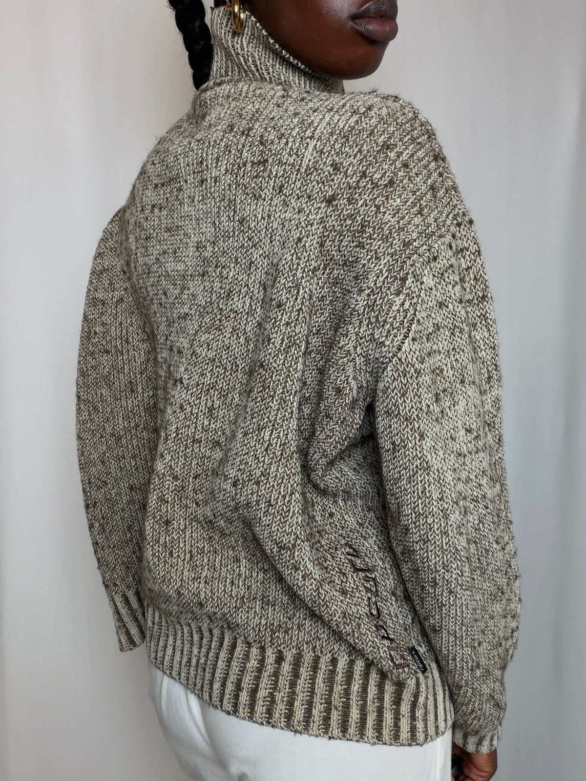 Pull beige chiné Rip Curl L vintage