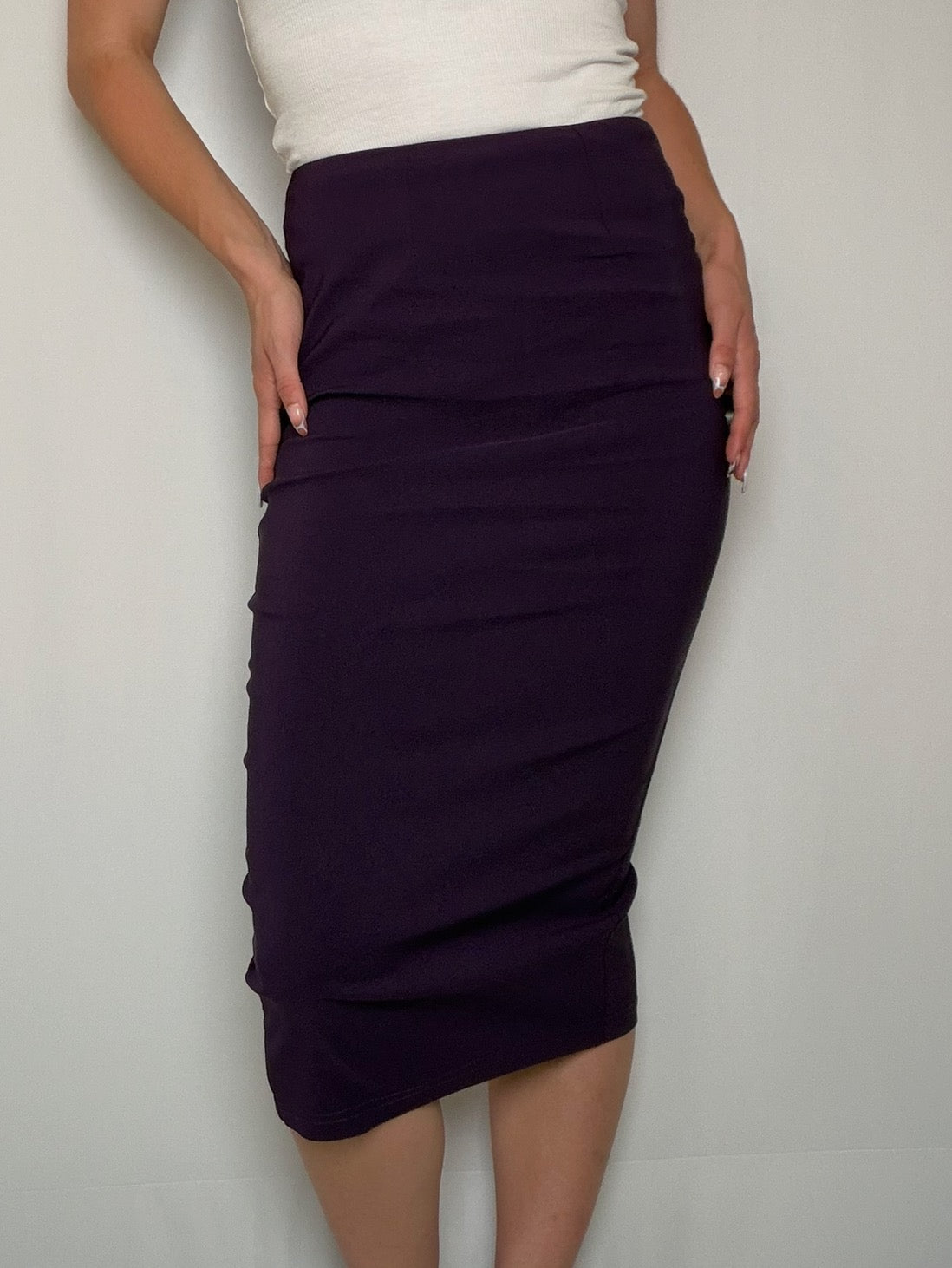 jupe crayon Violet S vintage