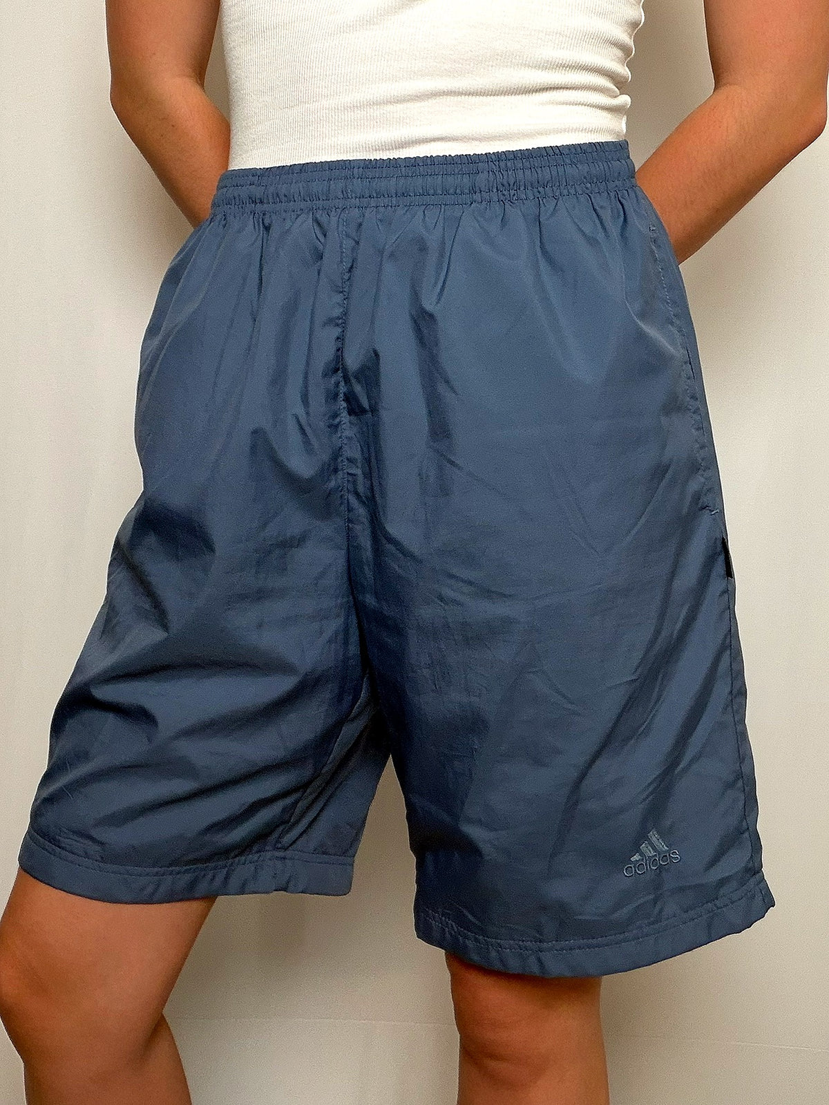 Short de sport Bleu Nuit Adidas L vintage