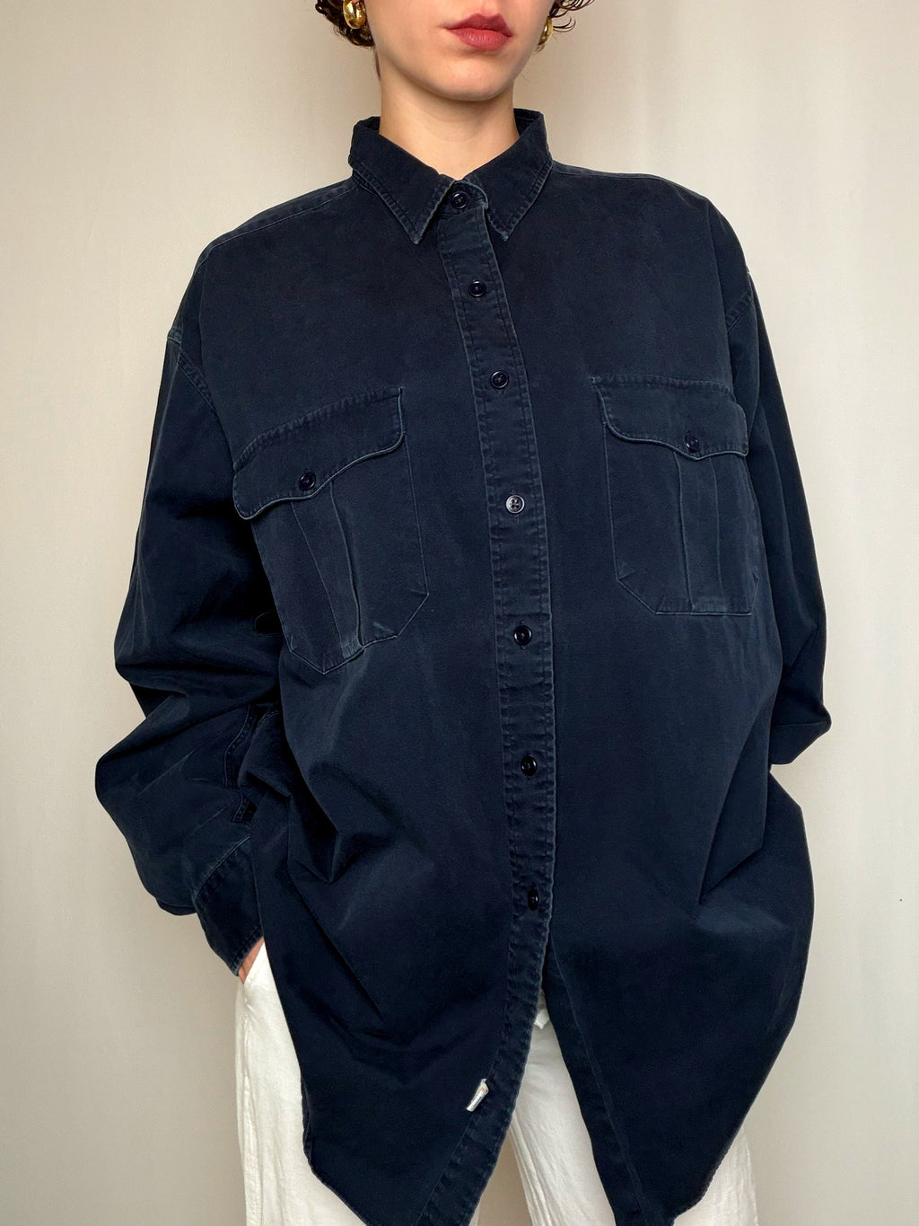 Chemise marine Ralph Lauren XL vintage