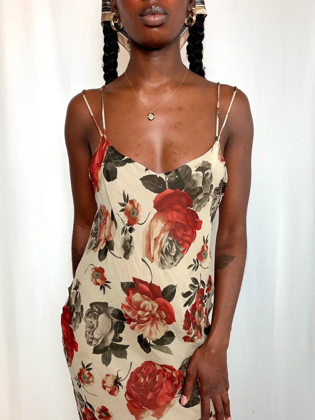 Ensemble à fleurs S/M vintage