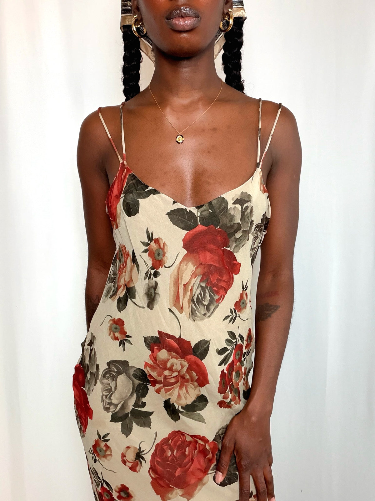 Ensemble à fleurs S/M vintage