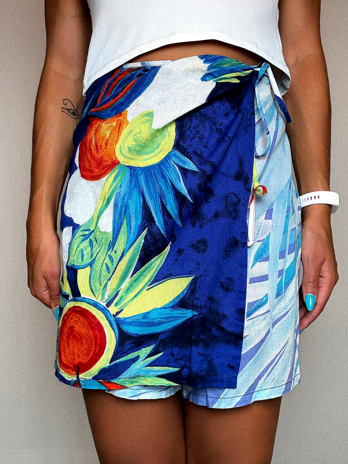 Short d'été multicolore S vintage