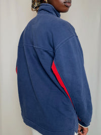 Sweat Bleu Marine Et Rouge Nike S vintage