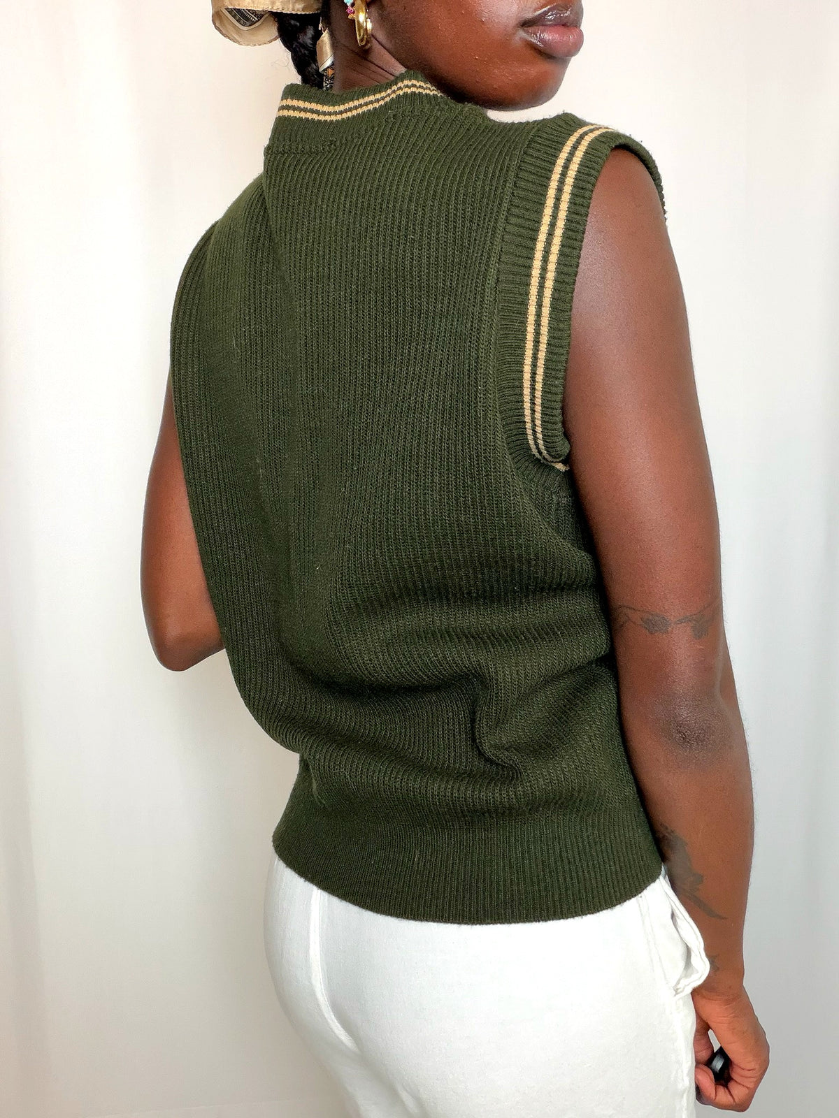 Gilet vert Lonsdale S vintage
