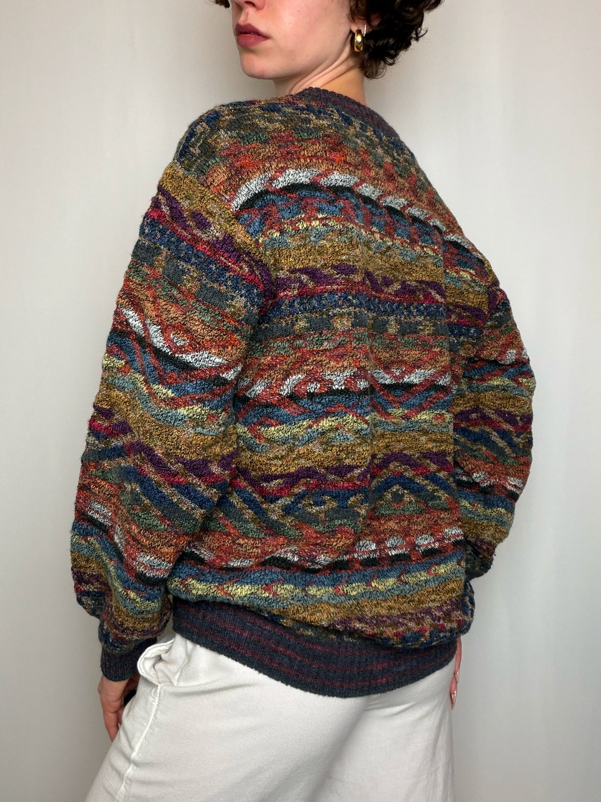 Pulle en laine Multicolore L/XL vintage