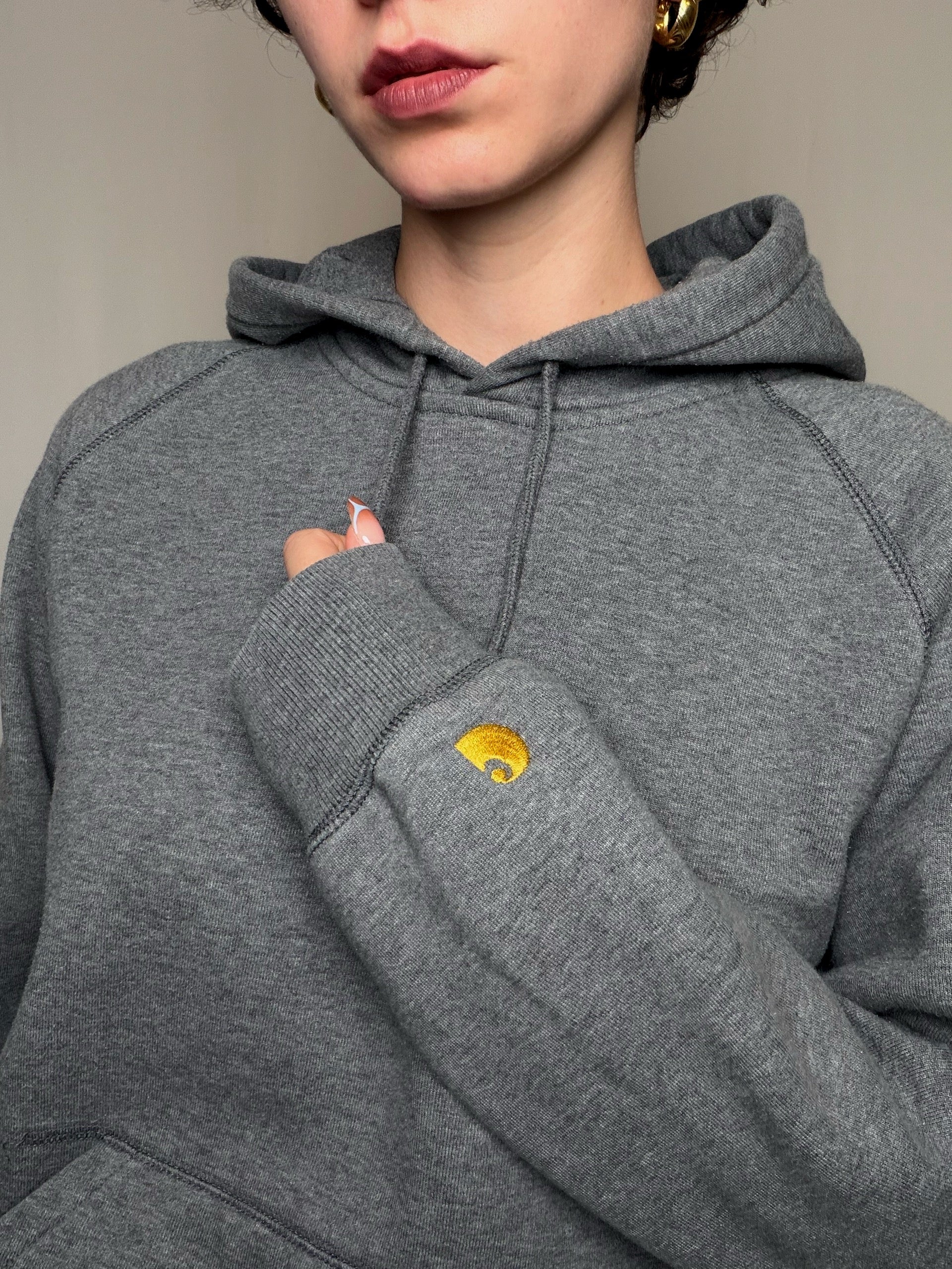 Hoodie gris Carhartt M vintage