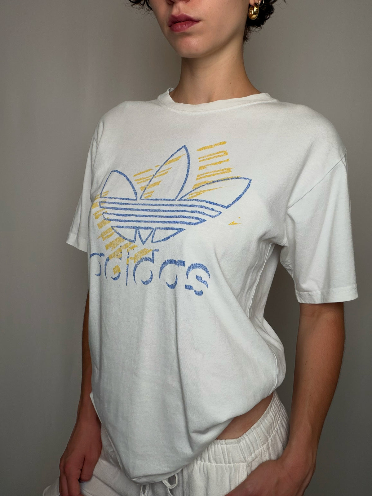 Tshirt White Adidas M vintage