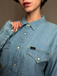 Chemise en jean bleu Lee XL vintage