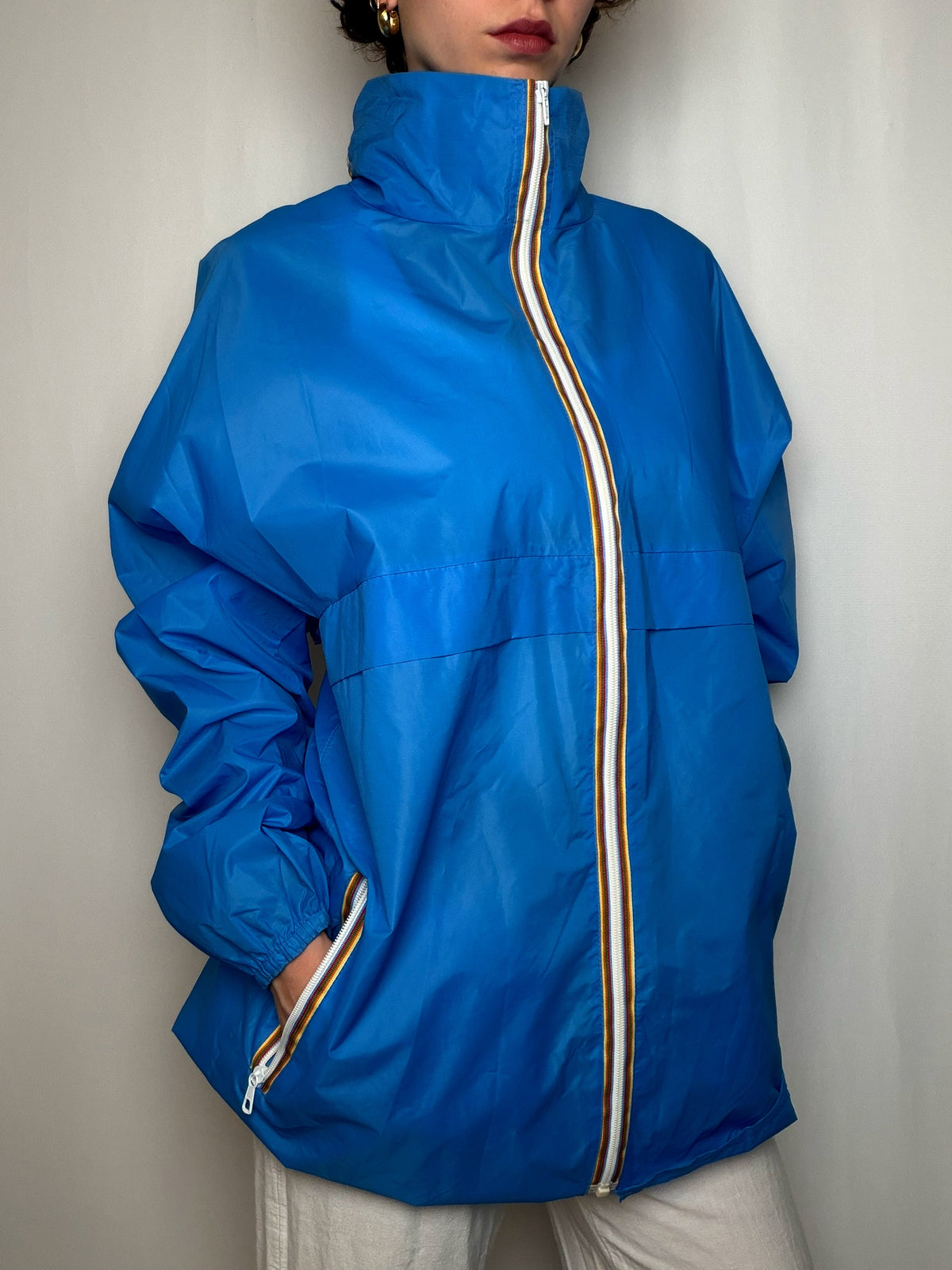imperméable bleu XL vintage