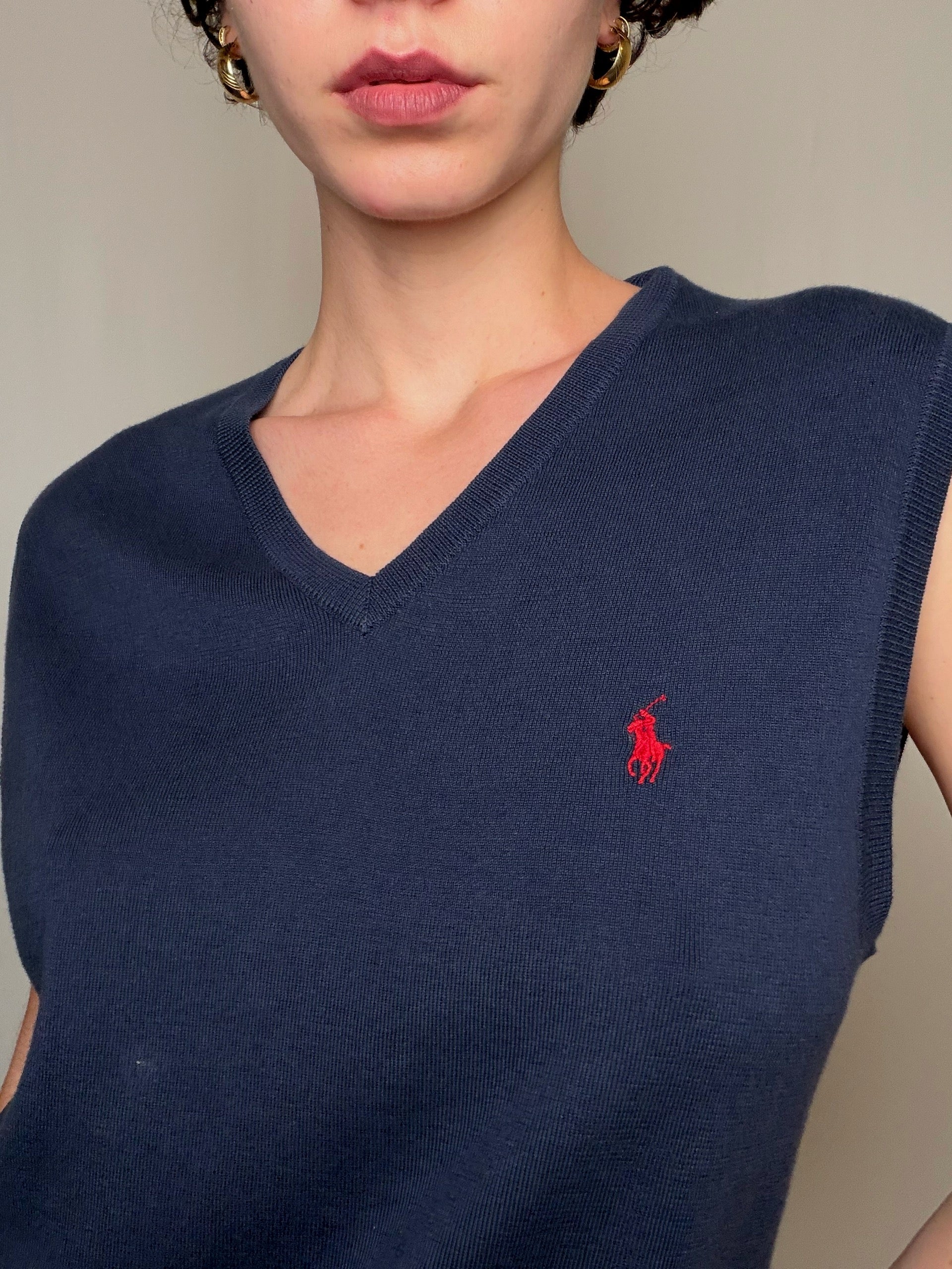 Pull marine Ralph Lauren M vintage