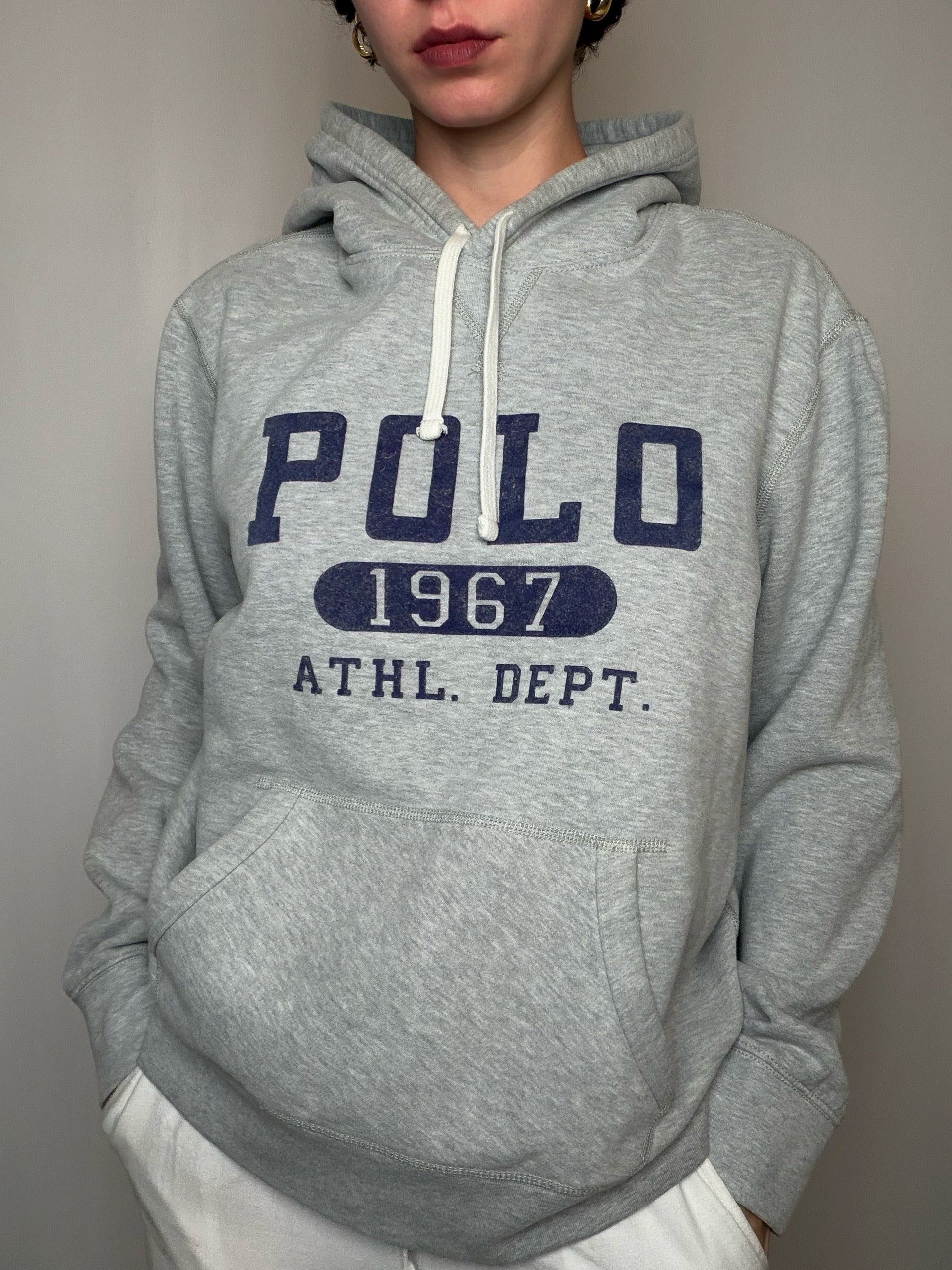 Hoodie gris Ralph Lauren L vintage
