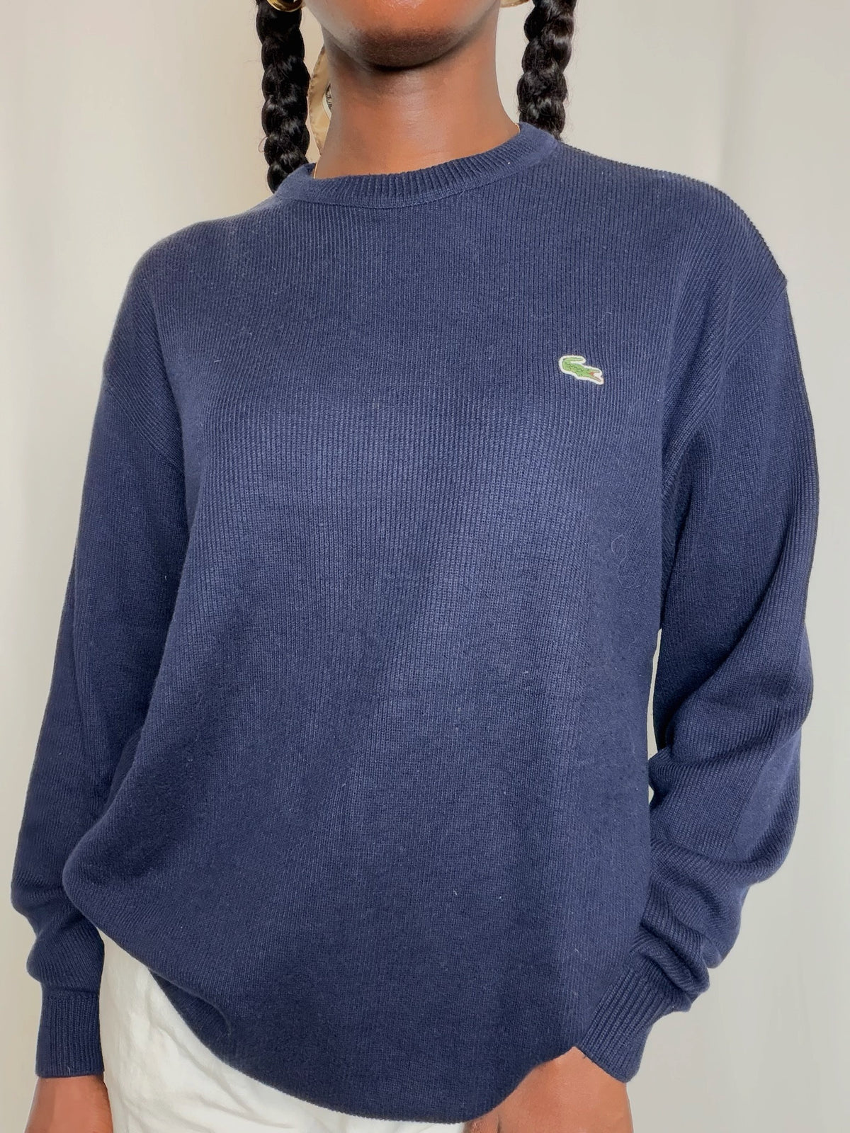 Pull marine Lacoste L vintage