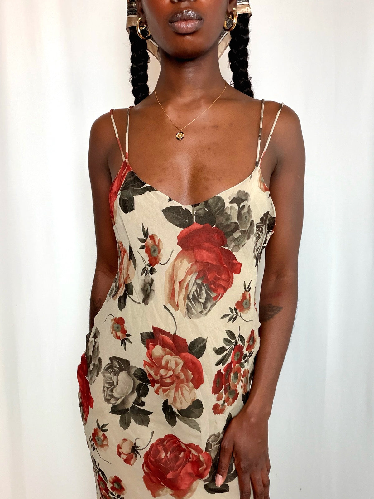 Ensemble à fleurs S/M vintage