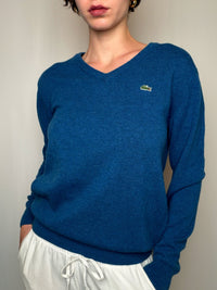 Pull bleu Lacoste M vintage