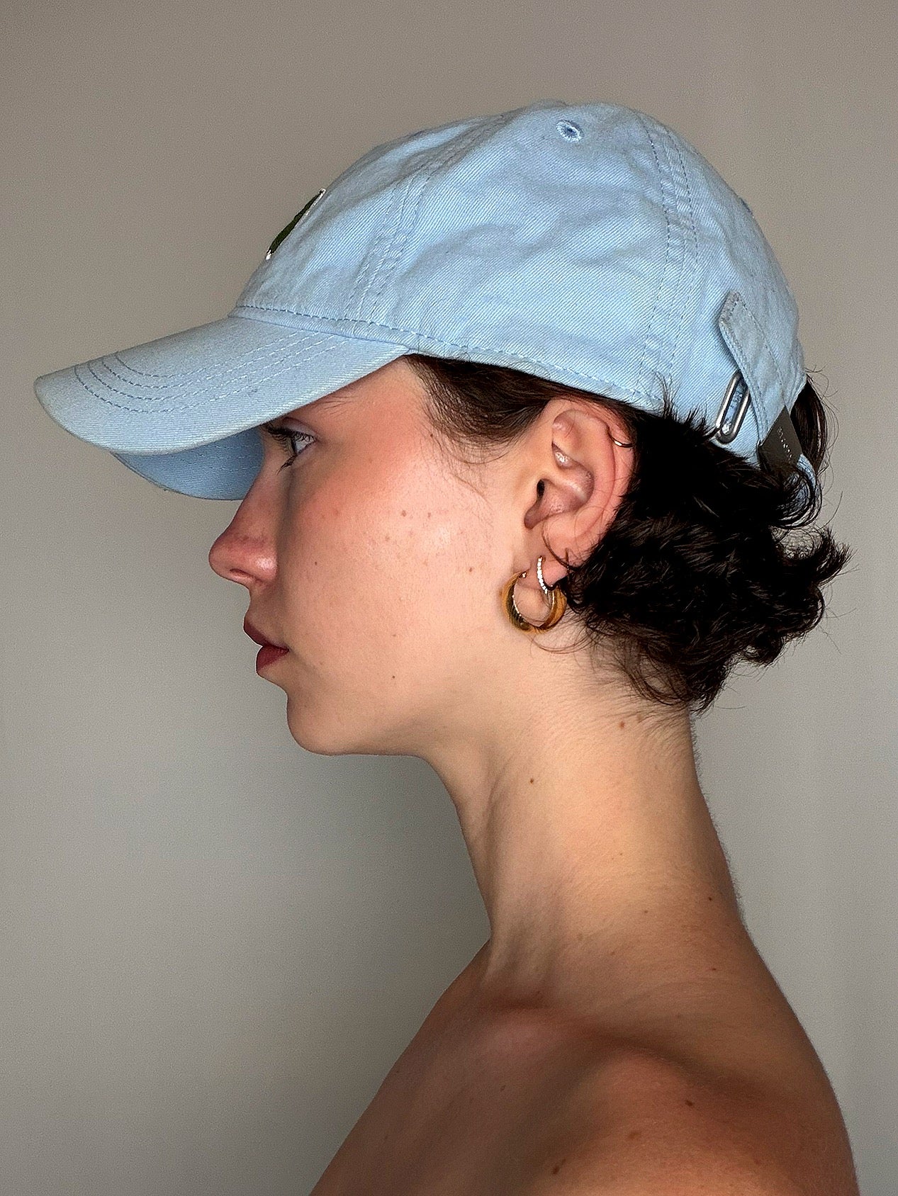 Casquette Bleu Clair Lacoste ajustable vintage