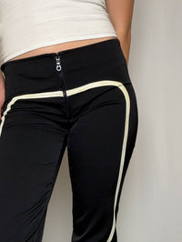 Pantalon noir avec détails M vintage