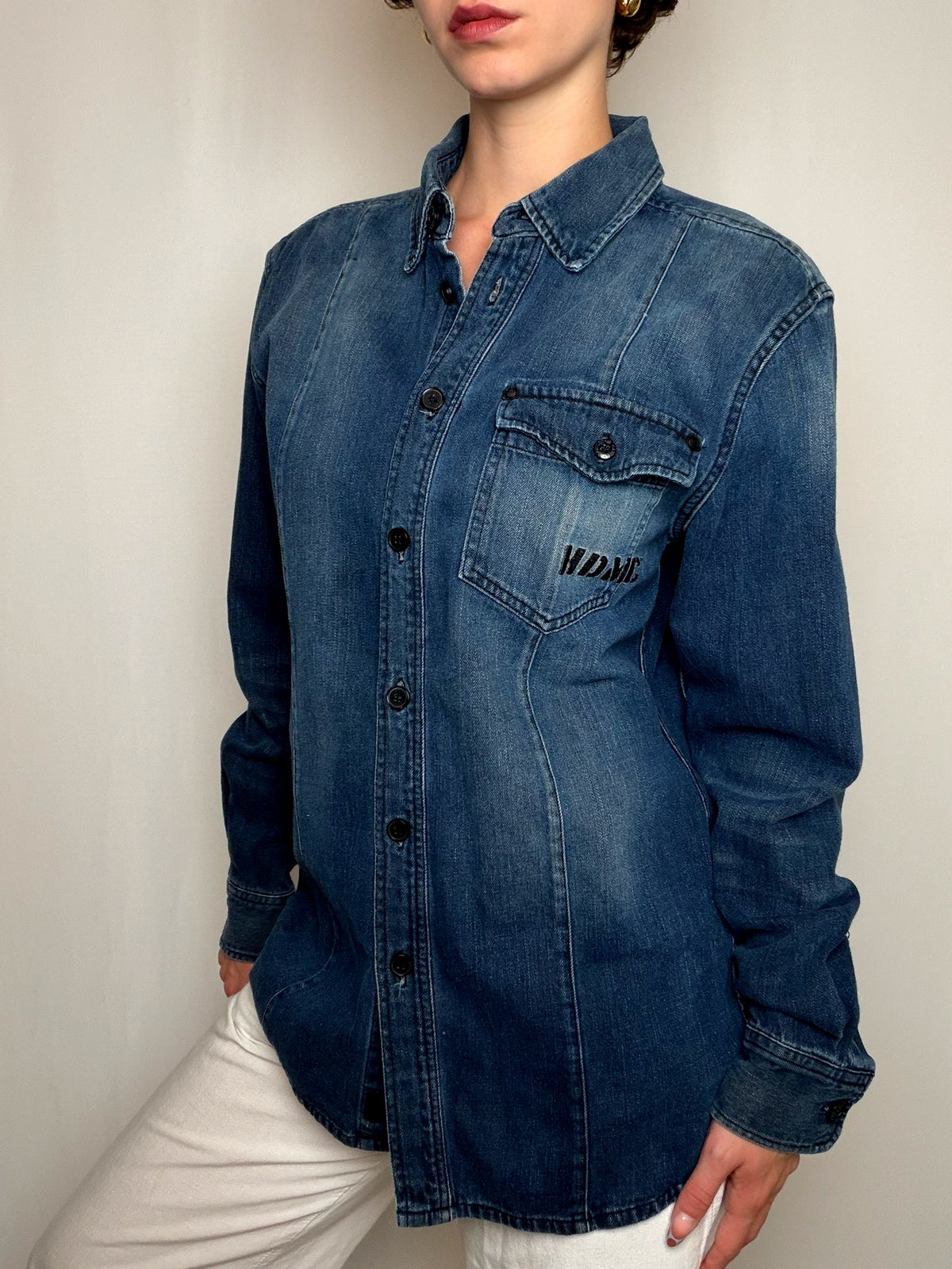 Chemise en jean bleu Harley Davidson M vintage
