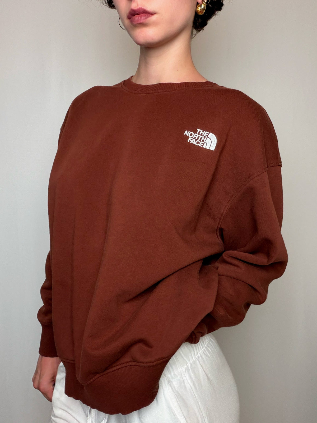 Sweat brun The North Face XL vintage