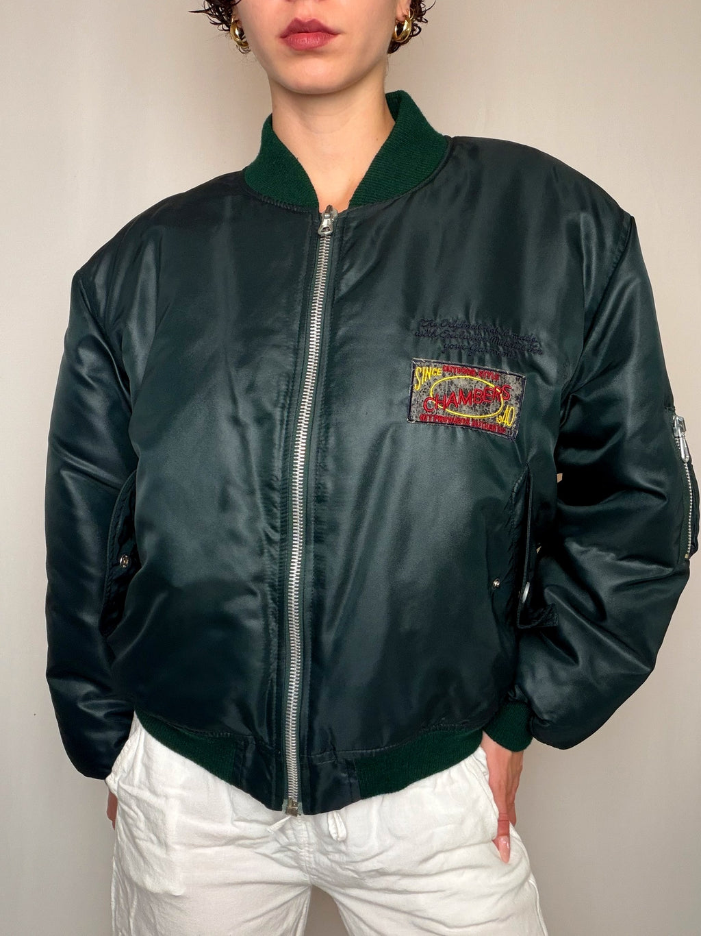 Bomber Vert Foncé M/L vintage