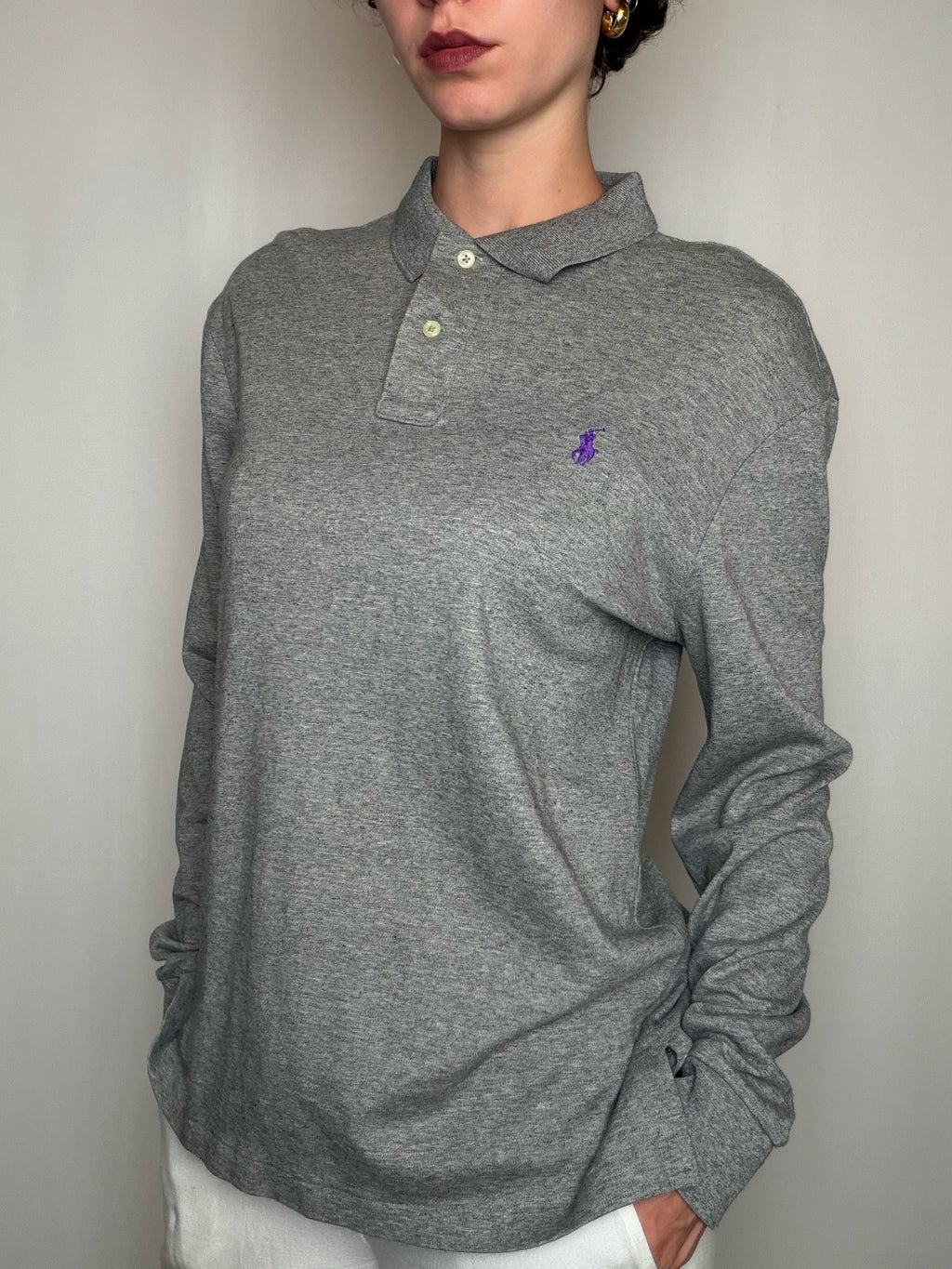 Polo Gris Ralph Lauren L vintage